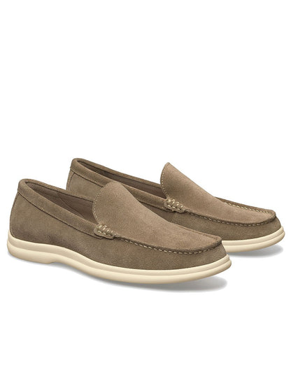J & M Collection Marlow Venetian in Taupe English Suede