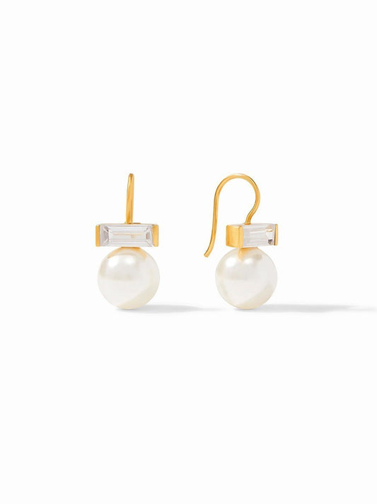 Julie Vos Charlotte Earring in Gold & Pearl
