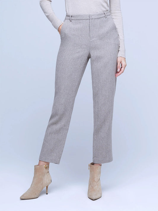 L'Agence Ludivine Trouser in Taupe/Grey