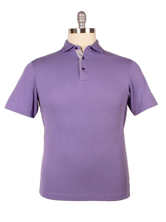 Larrimor's Essential Performance Cotton Polo Sport Fit in Purple