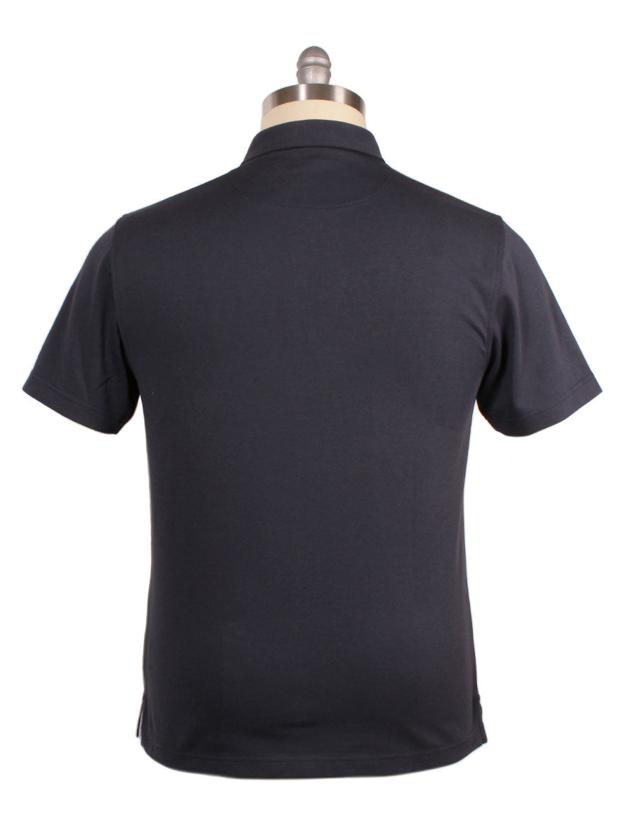 Larrimor's Essential Performance Cotton Polo Sport Fit in Navy