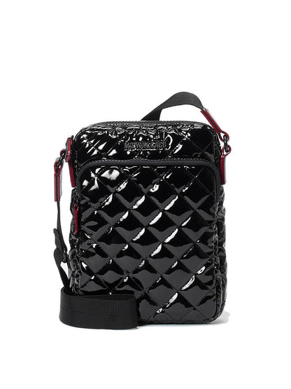 MZ Wallace Metro Crossbody in Black Lacquer Oxford