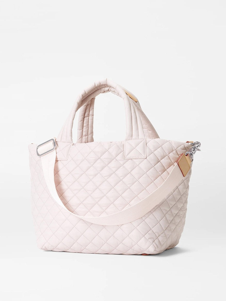 MZ Wallace Small Metro Tote Deluxe in Rose Oxford