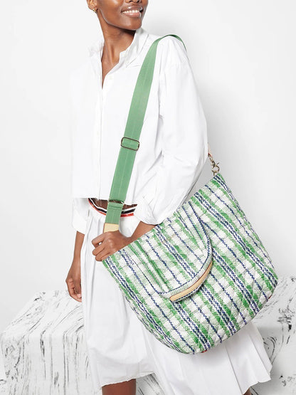 MZ Wallace Medium Metro Tote Deluxe in Spring Plaid Oxford