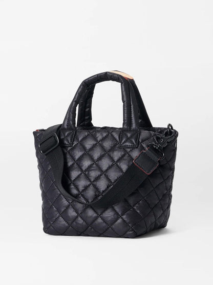 MZ Wallace Micro Metro Tote Deluxe in Black Oxford
