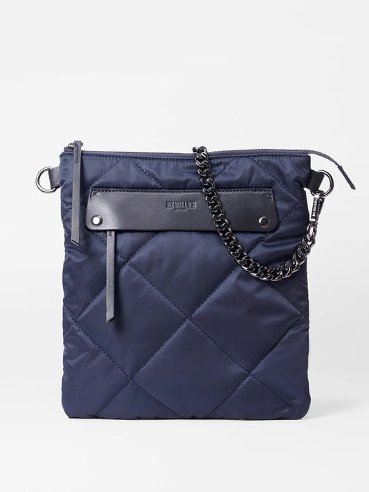 MZ Wallace Quilted Madison Flat Crossbody in Dawn Bedford