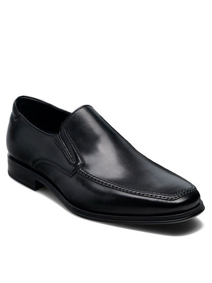 Magnanni Madrid Black slip on shoes with a non-slip rubber sole.