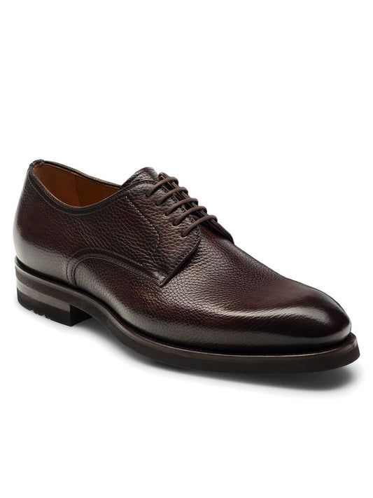 A men's Magnanni Melich III in Brown smart-casual derby shoe with Bologna construction, showcased on a white background.