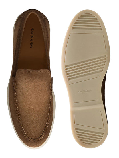 Magnanni Paraiso in Taupe Suede