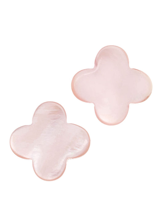 Margo Morrison Pink Mother-of-Pearl Clover Earrings