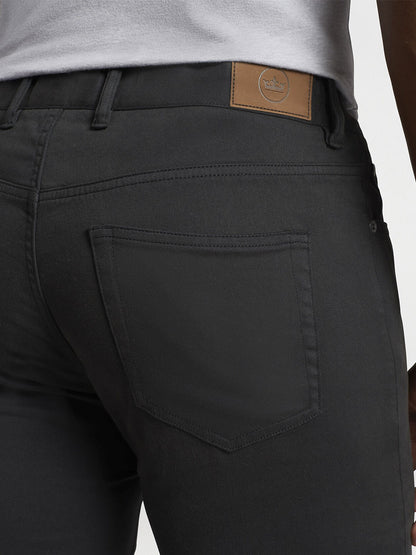 Peter Millar Ultimate Sateen Five-Pocket Pant in Black