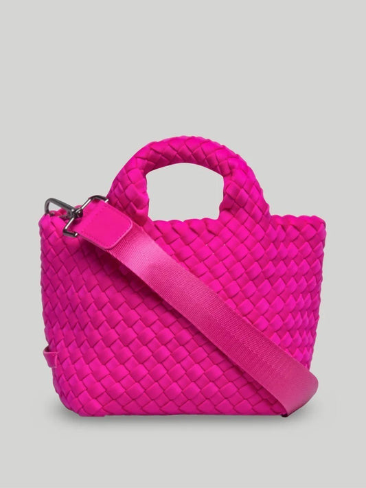 Naghedi St. Barths Petit Tote in Solid Miami Pink