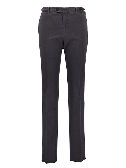 PT01 Délavé Tricotine Stretch Trousers in Grey