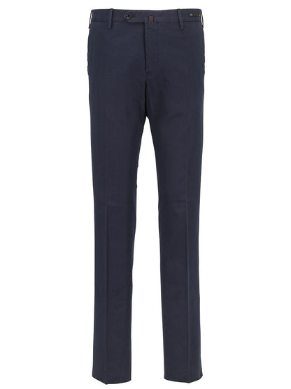 PT01 Dressy Stretch Canvas Trousers in Navy