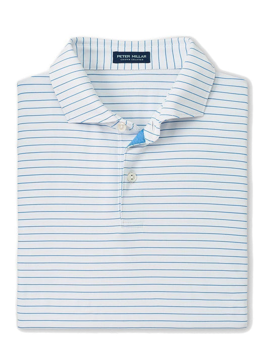 Peter Millar Duet Performance Jersey Polo in White