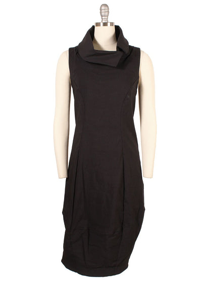 Porto Odette Sleeveless Dress in Black