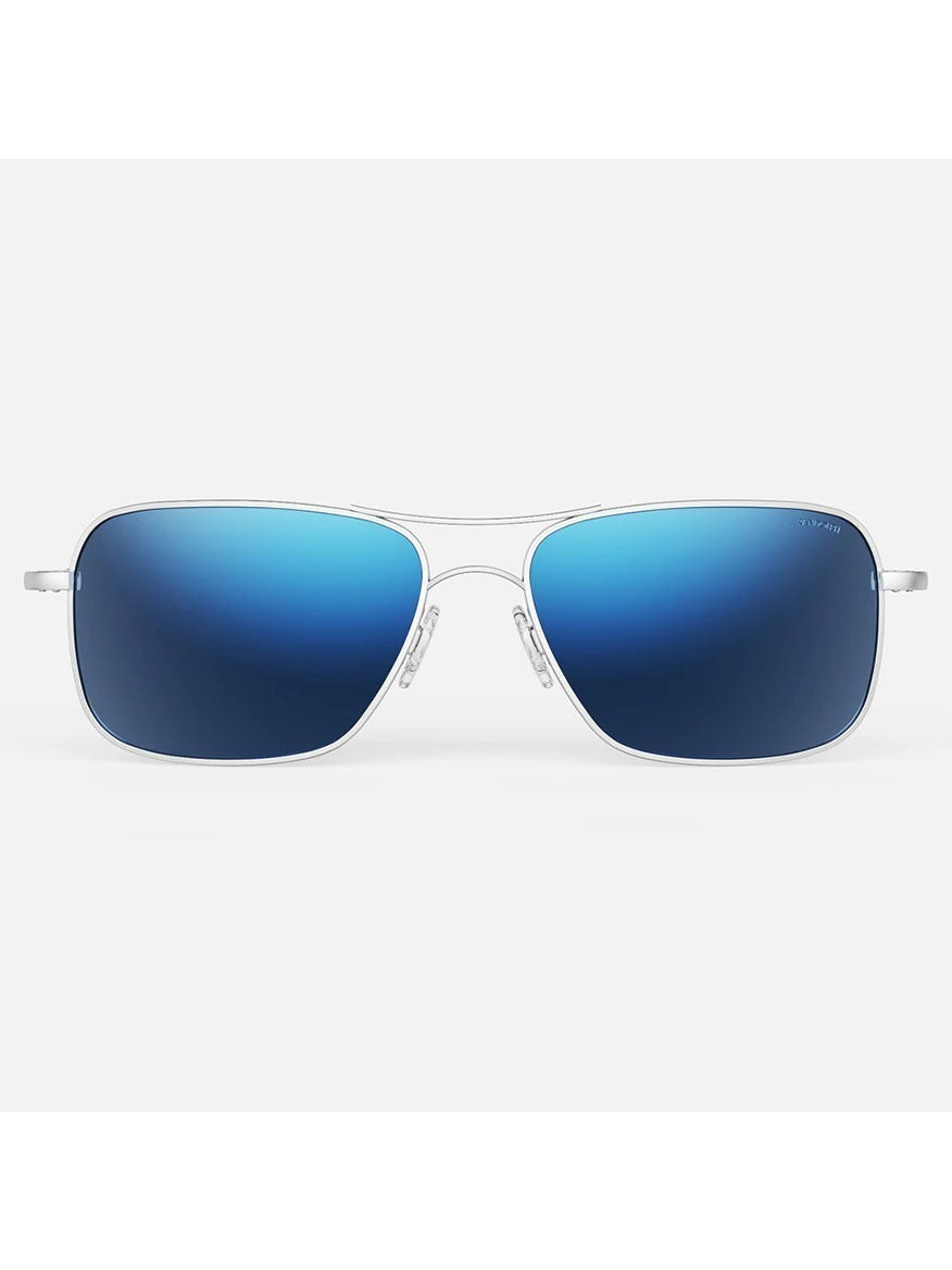 Randolph Archer Atlantic Blue Sunglasses in Matte Chrome