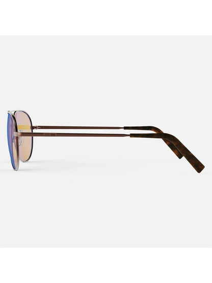 Randolph Hawk Northern Lights Sunglasses in 22k Satin Chocolate Gold