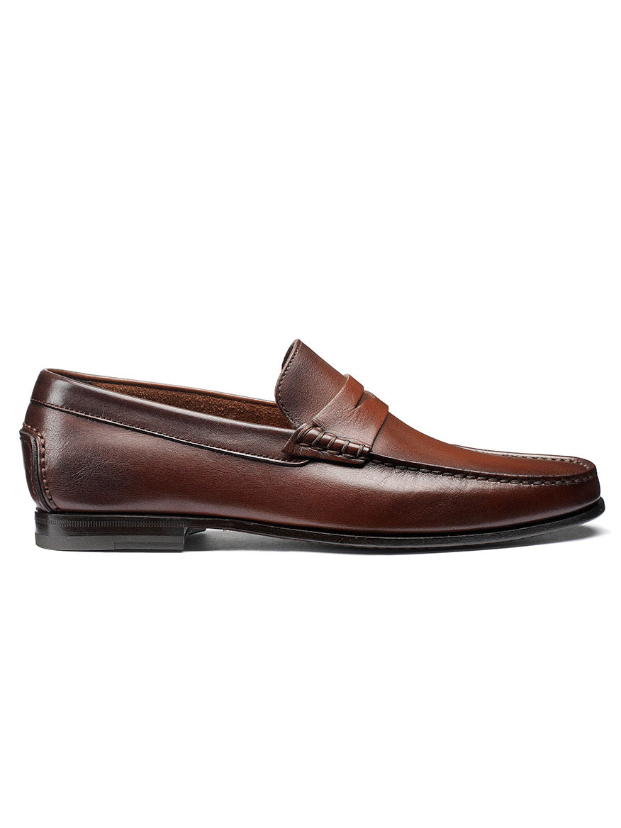 Santoni Ikangia Penny Loafer in Brown