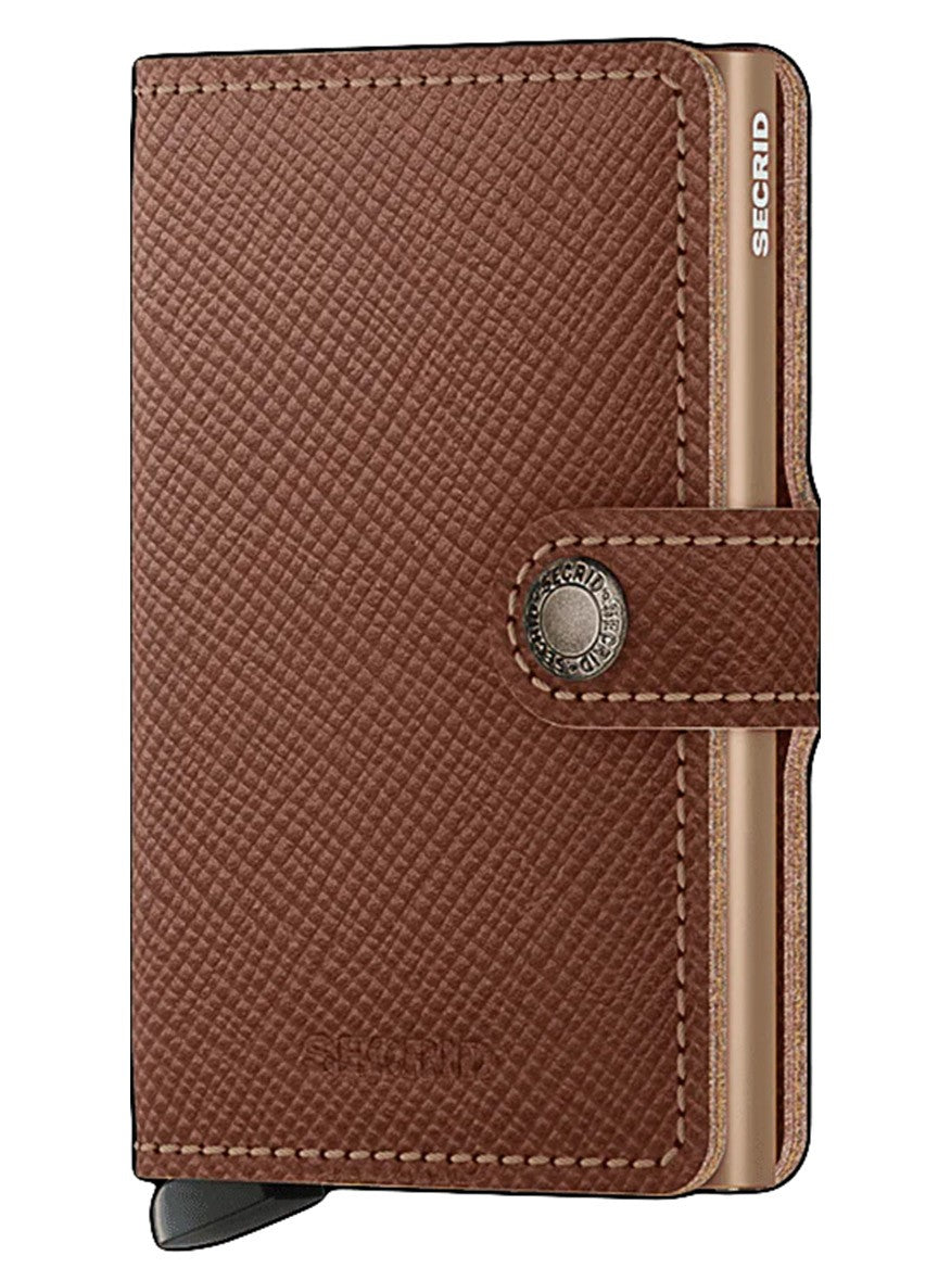 Secrid Miniwallet Saffiano in Caramel
