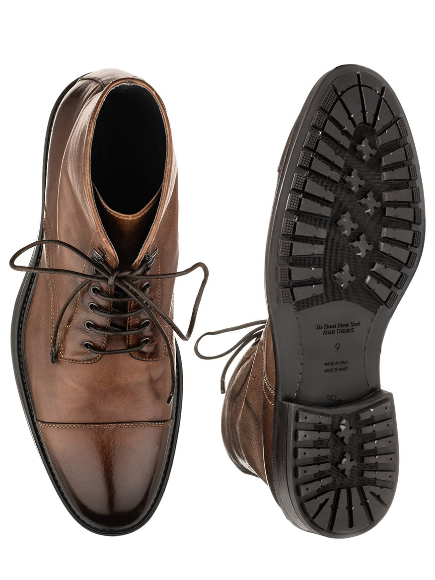 Brown The Boot New York Mens Shoes Buy Burkett Brandy Shoes