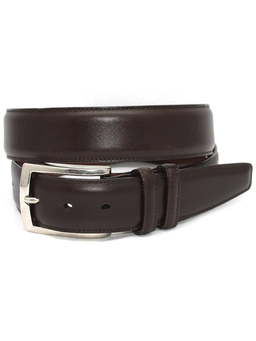 Italian Burnished Calfskin Belt Brown | Torino Leather