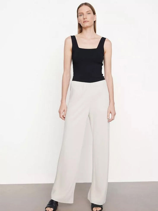 Vince High Waist Bias Pant in Shell
