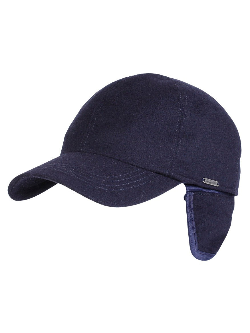 Wigéns Baseball Classic Cap with Earflaps in Navy